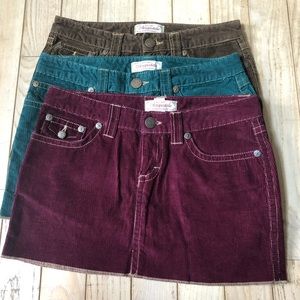 3 Corduroy Skirts